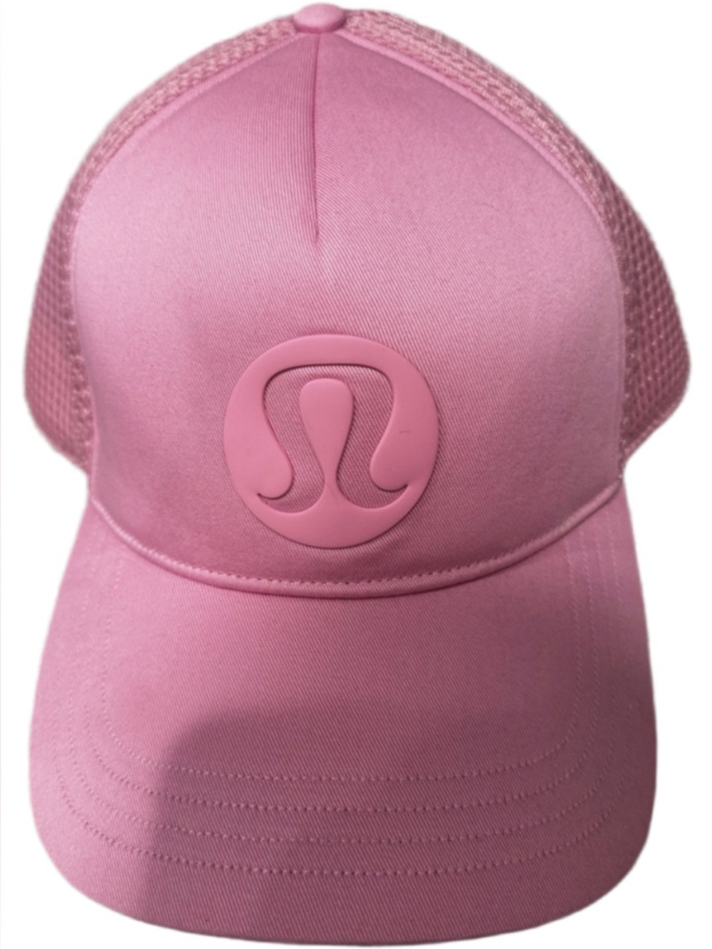lululemon athletica Pink Mesh Back Logo Cap